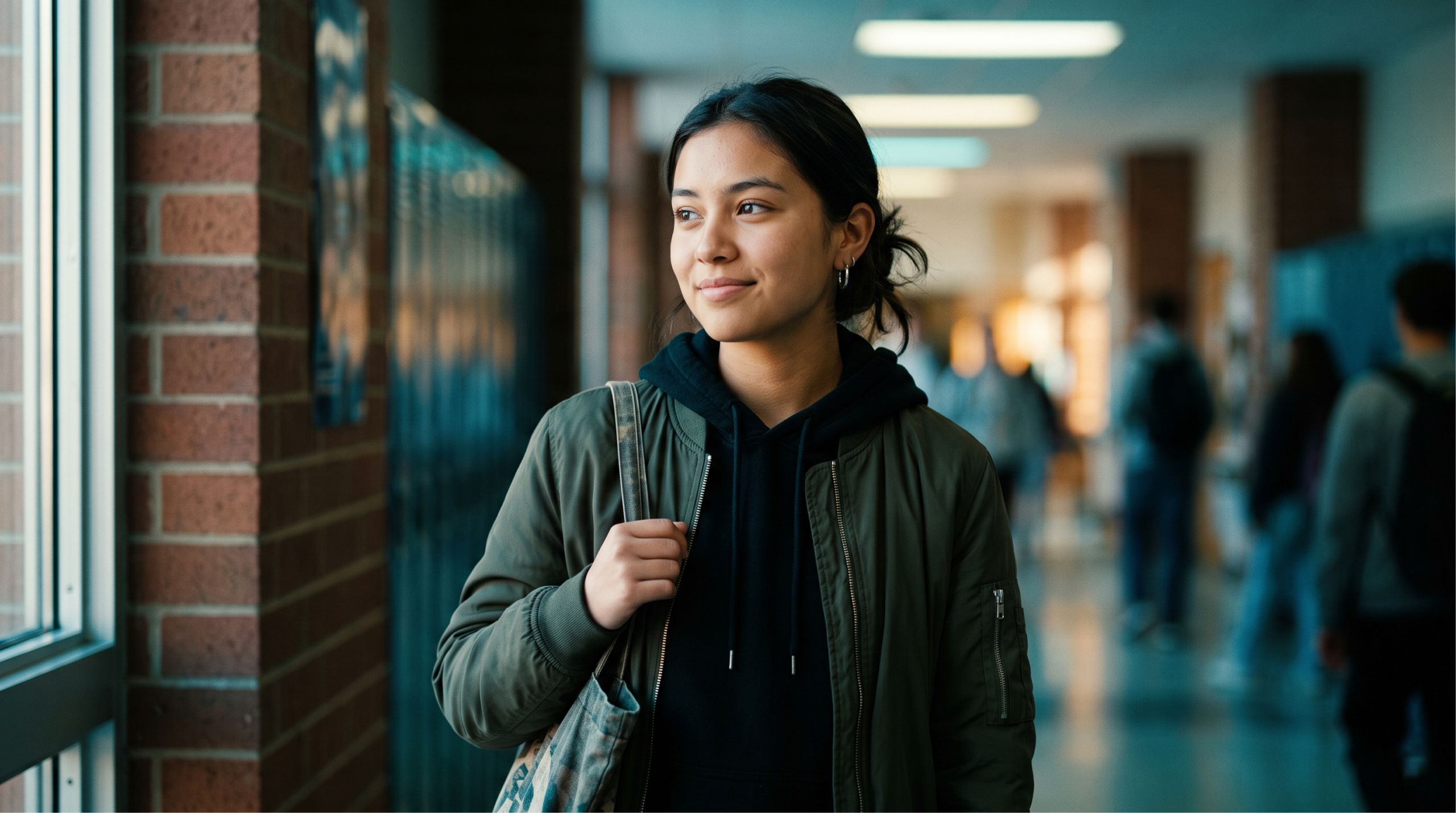 Diverse Female Teen High School Student 1